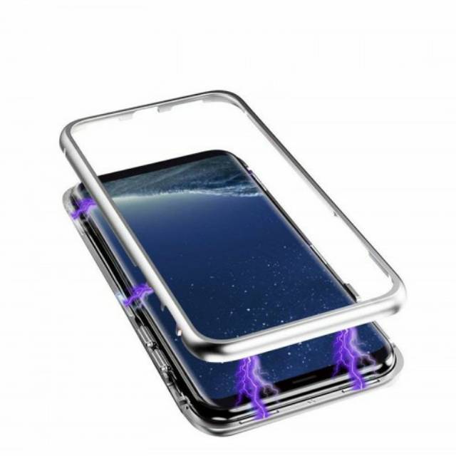 Case Magnet Glass Back Samsung Galaxy S9+ S10 S9 PLUS Casing Magnet Kaca Belakang