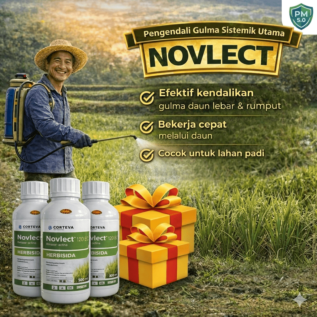Herbisida Novlect 120 EC 500 ml – Obat Pengendali Macam-Macam Gulma
