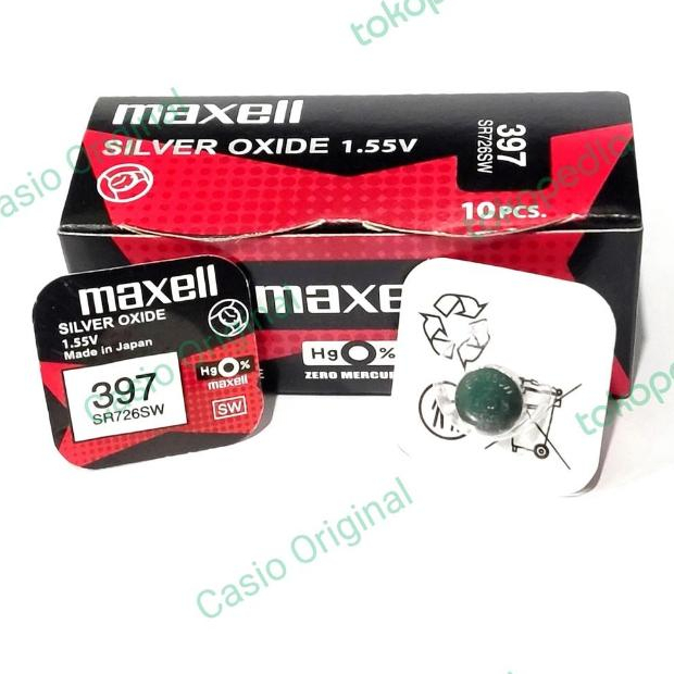 baterai jam tangan maxell sr 726 sw 397 original