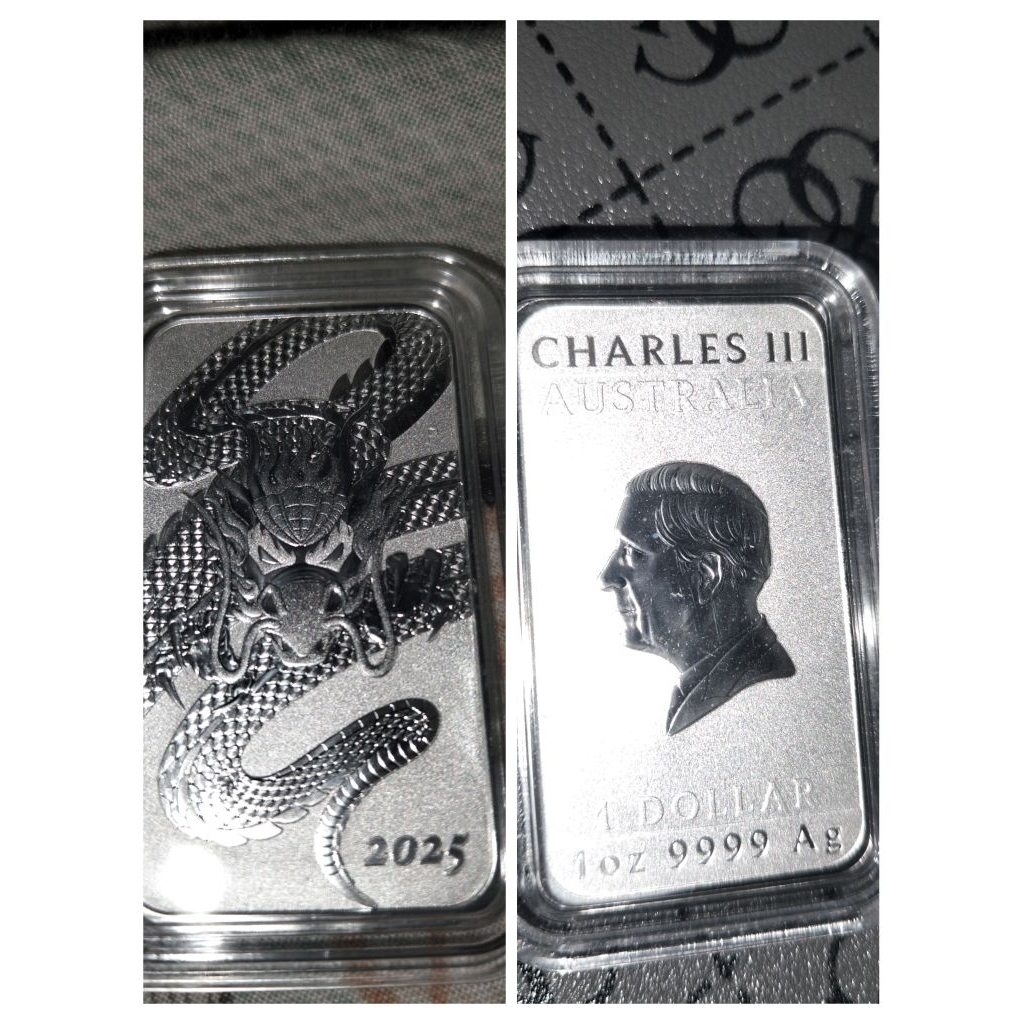 Silver pert mint dragon 1 oz