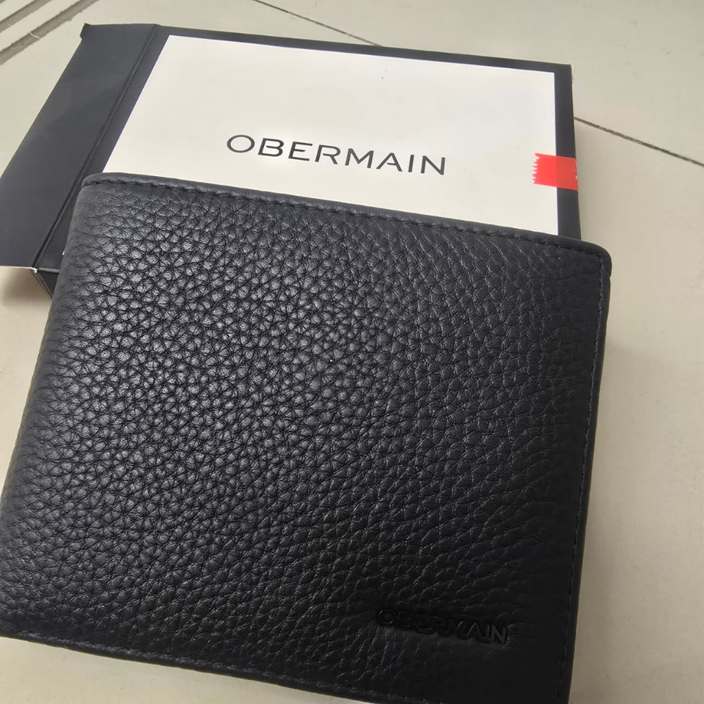 OBERMAIN Dompet Lipat Pria Hitam