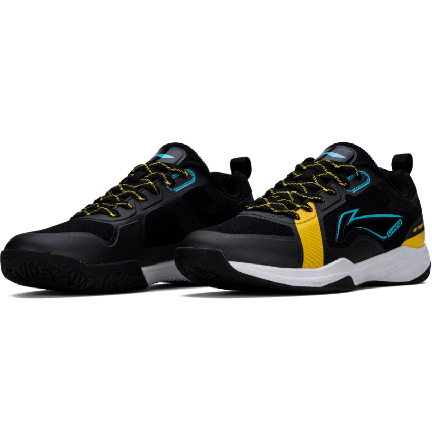 Sepatu Badminton Sepatu Bulutangkis Lining Aero Lite Black yel 100% Original