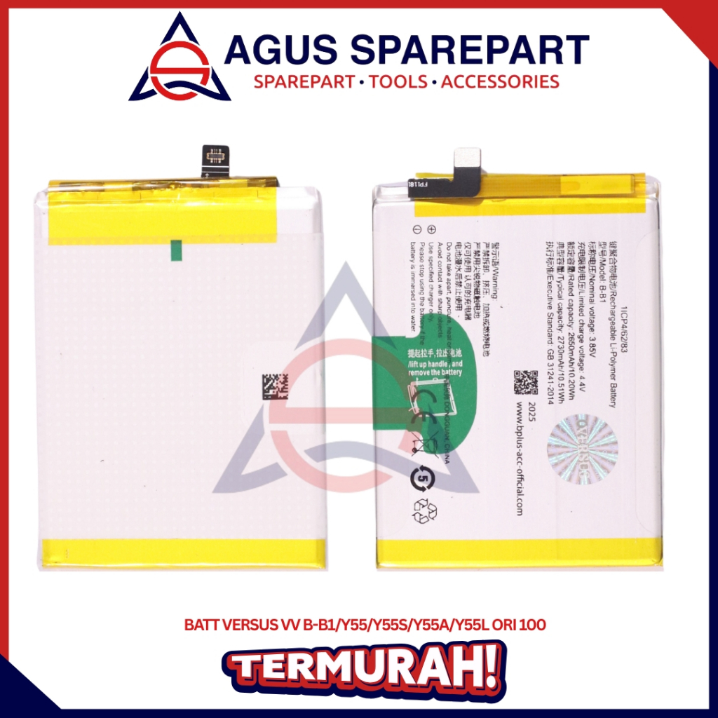 BATERAI VIVO B-B1 / Y55 / Y55S / Y55A / Y55L ORI / BATRE / BATTERE / BATTERY