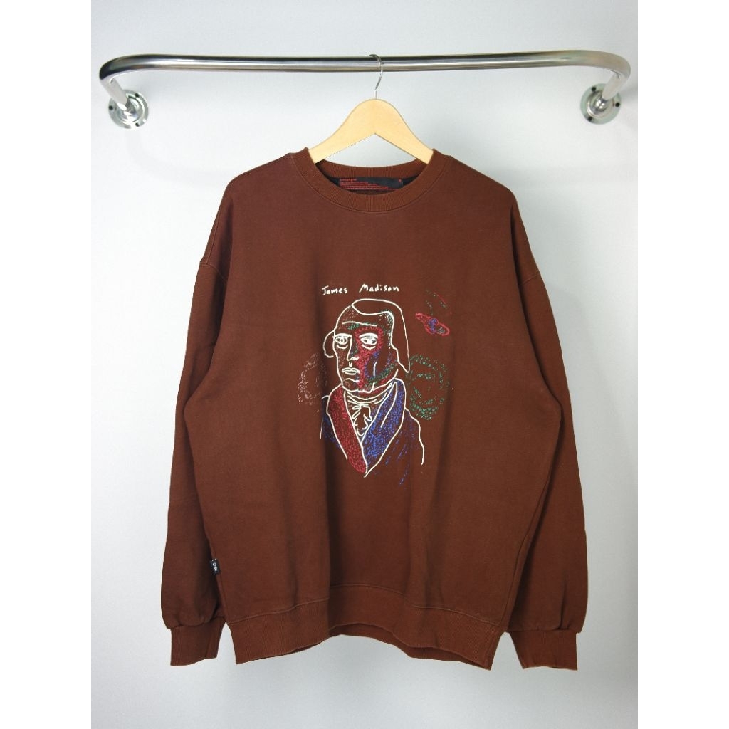 (P71xLD124) Sweatshirt Crewneck Compagno CPGN James Madison Fleece