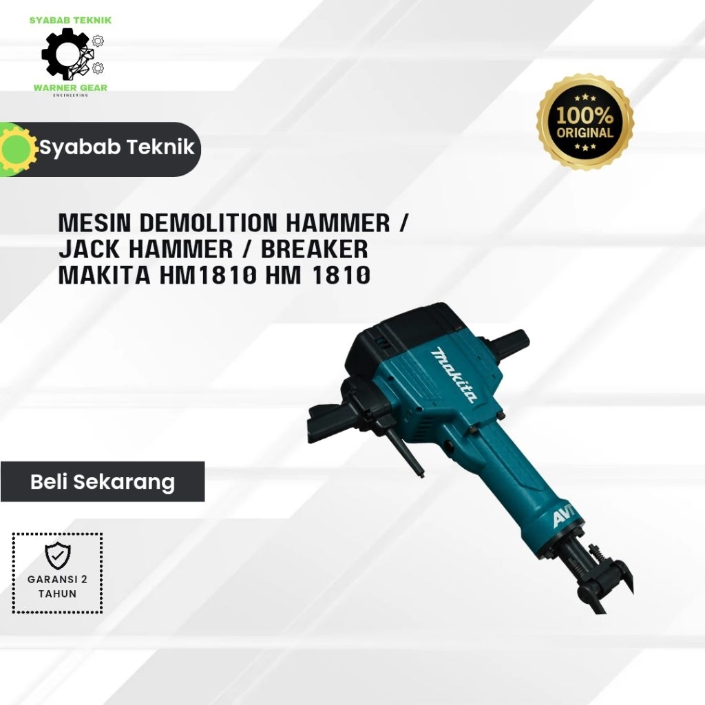 Mesin Demolition Hammer / Jack Hammer / Breaker Makita HM1810 HM 1810