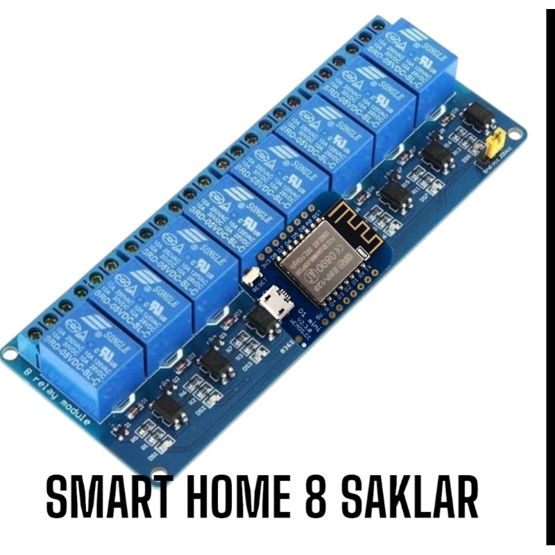 SMARTHOME Saklar listrik rumah modern / Controller on.of saklar listrik jarak jauh / SmartHome 8 pin