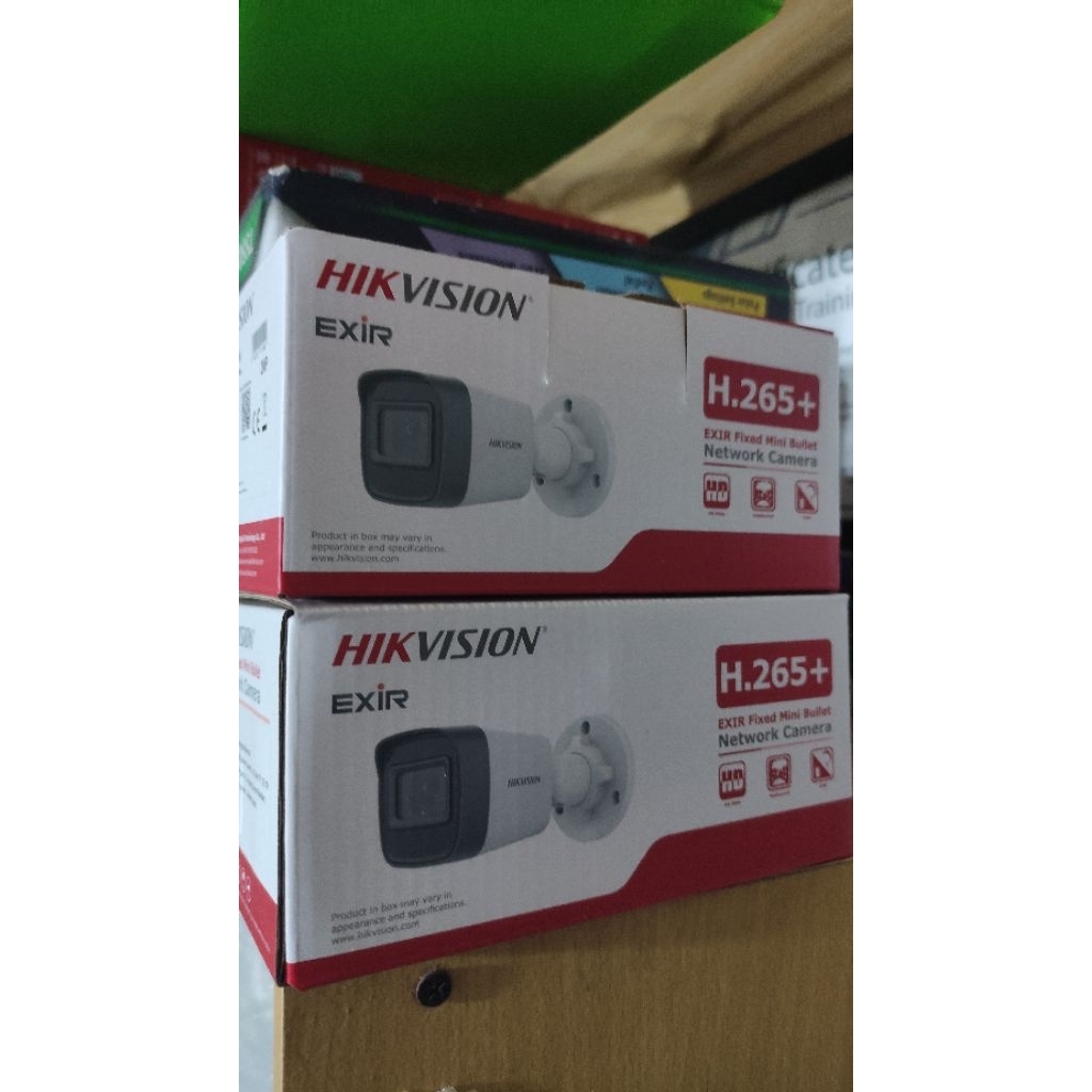 2 Unit Hikvision Kamera IP DS-2CD1021G0-I 2MP 2.8 mm EXIR Fixed Mini Bullet Network Camera H.265+