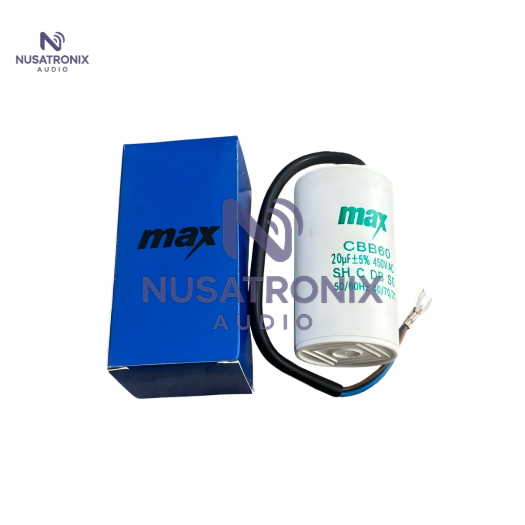 KAPASITOR MAX BULAT POMPA AIR 20 UF/450V
