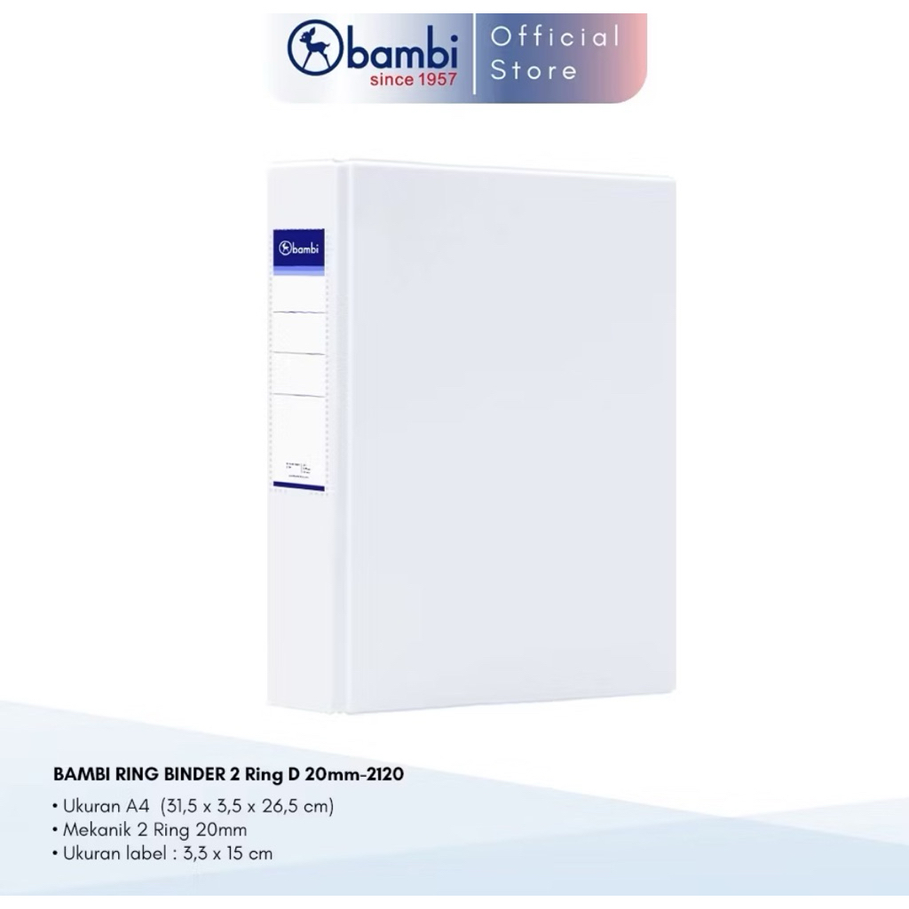 Bambi Binder A4 (2 RING) NEW