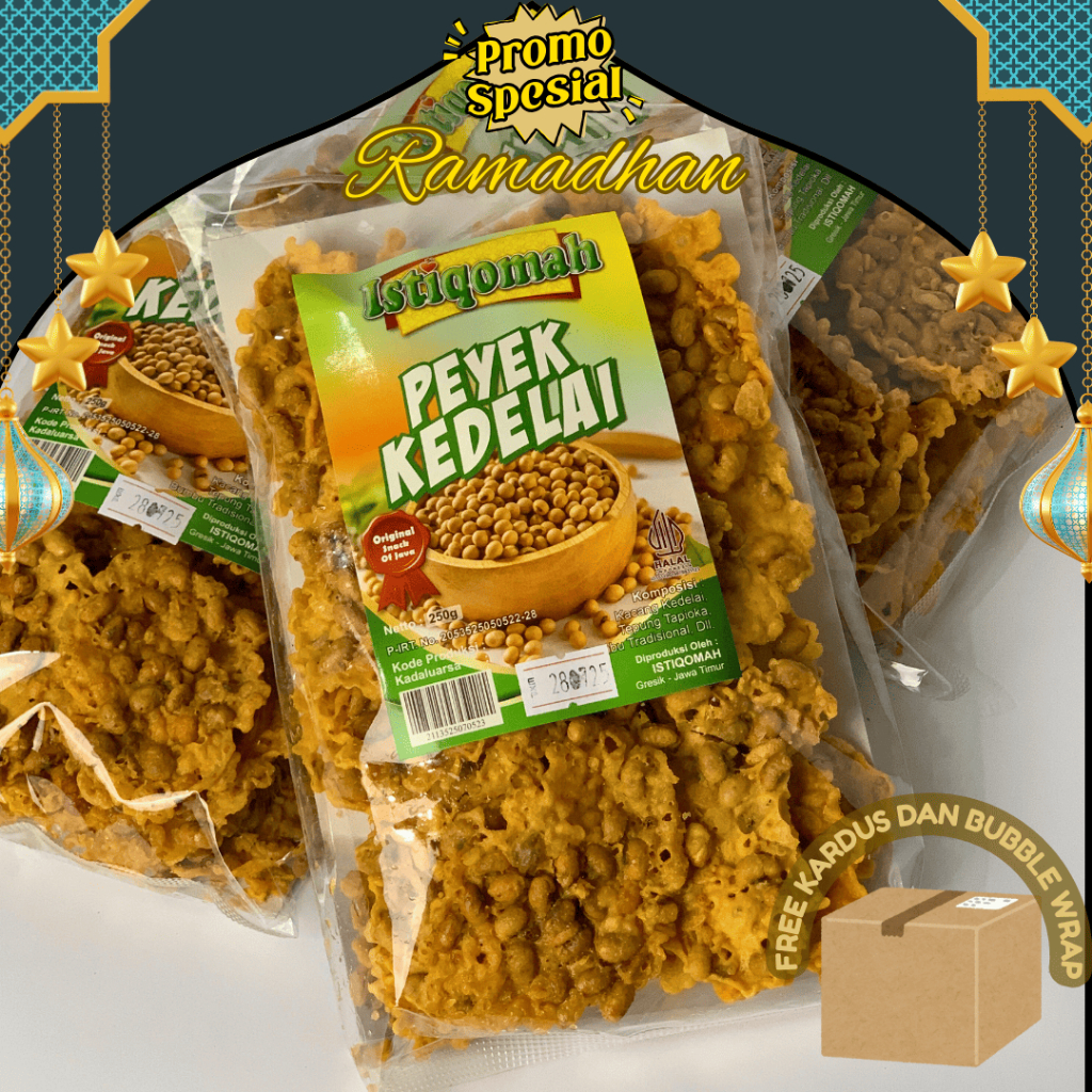 Peyek Kacang Kedelai Istiqomah 250 Gram