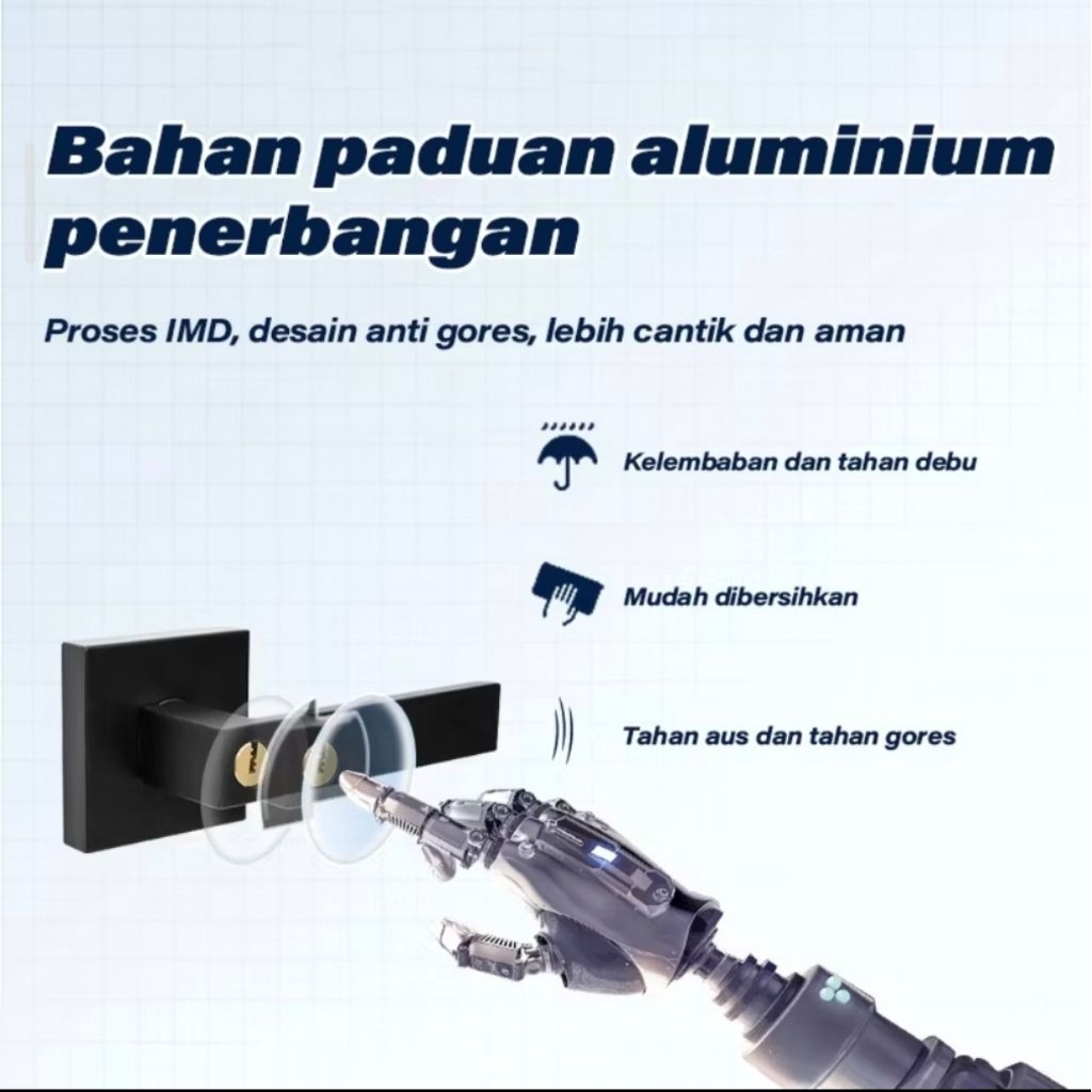 (SALAH BELI) Grea ME Handle Pintu Rumah/Kamar Tidur Set Gagang Pintu Minimalis handle pintu