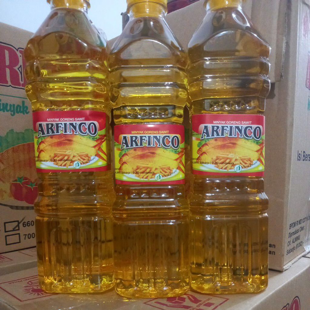 minyak goreng arfinco 660ml 1 dus isi 12