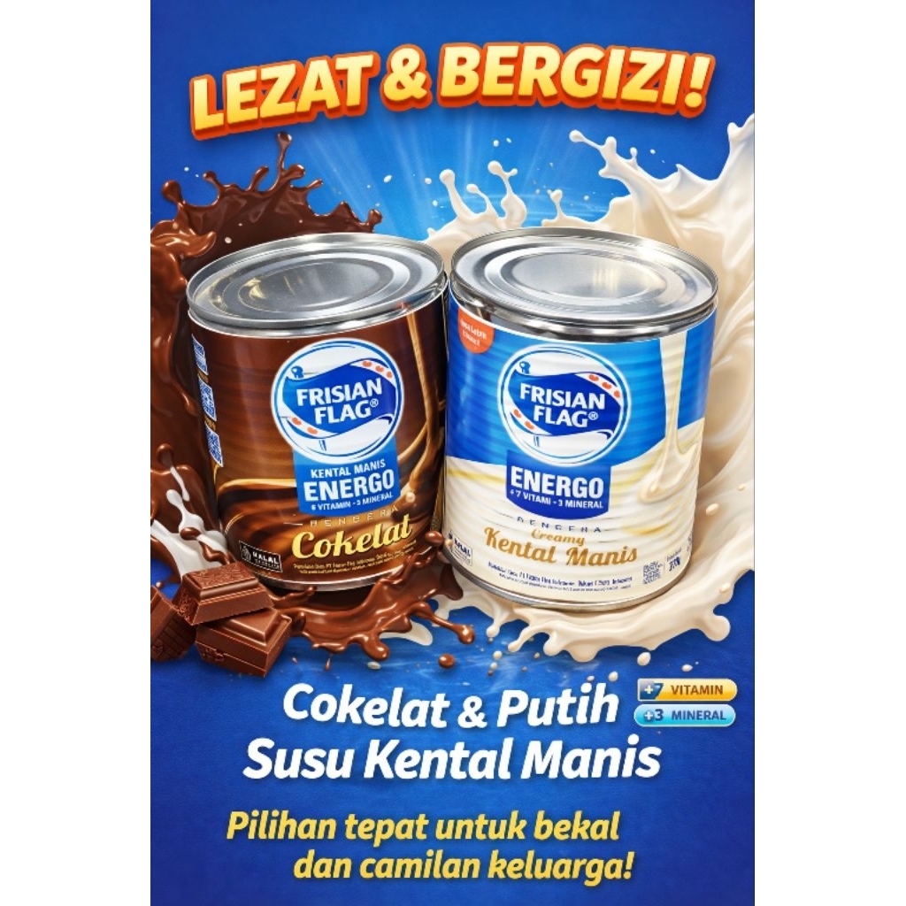 susu kaleng bendera krimer,370 gr.