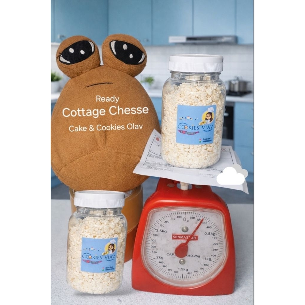 Cottage Cheese Spread/Oles/Cream, LINK 1 HARI SIAP KIRIM ,,Cottage Cheese 200Gram dan 500Gram ,Homem