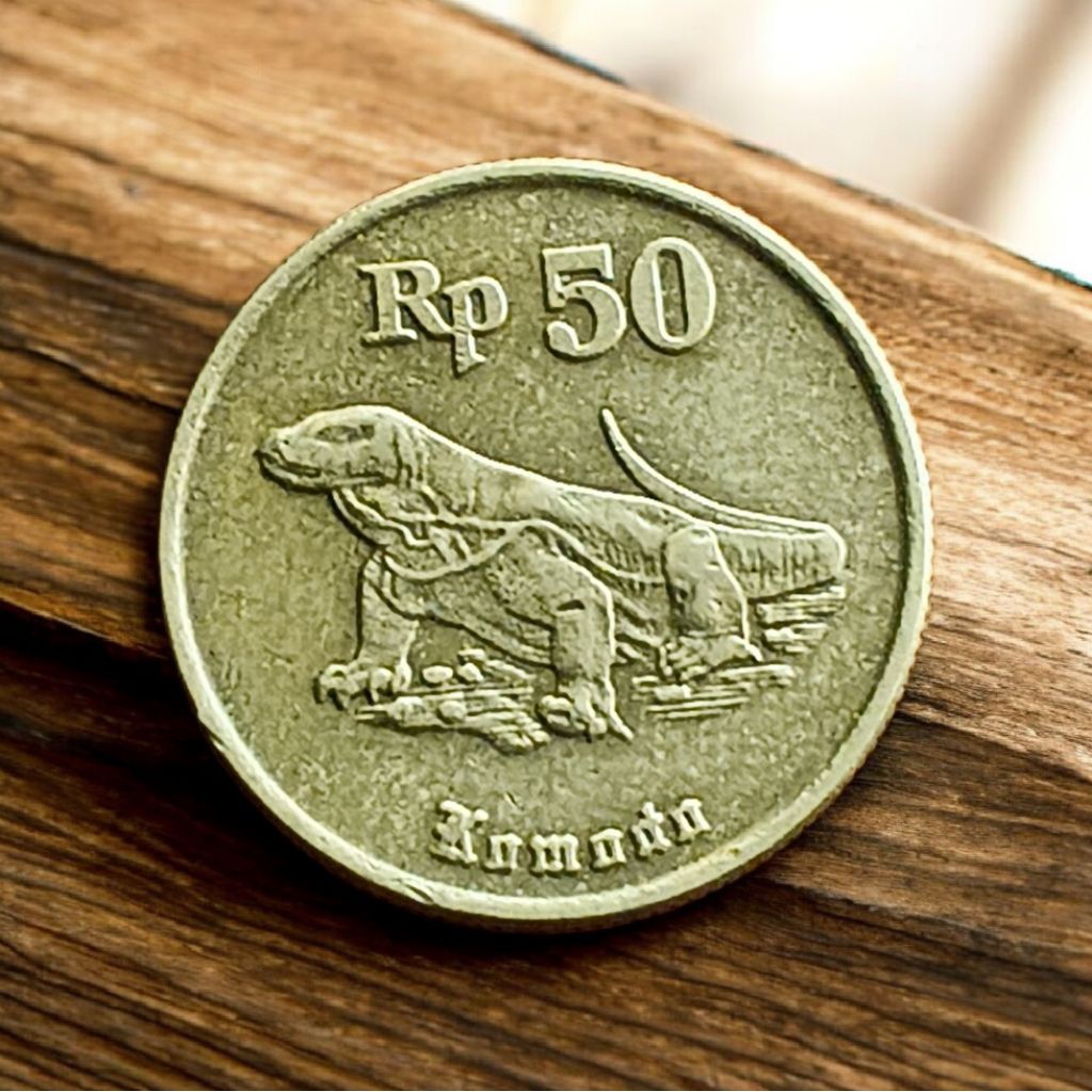 Koin Rp 50 Komodo 1991