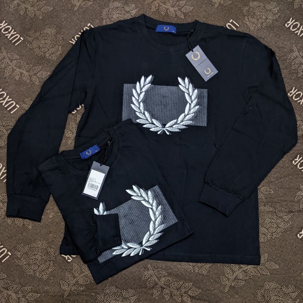 T-shirt kaos FRED FERRY lengan panjang Super premium cotton combat 24s