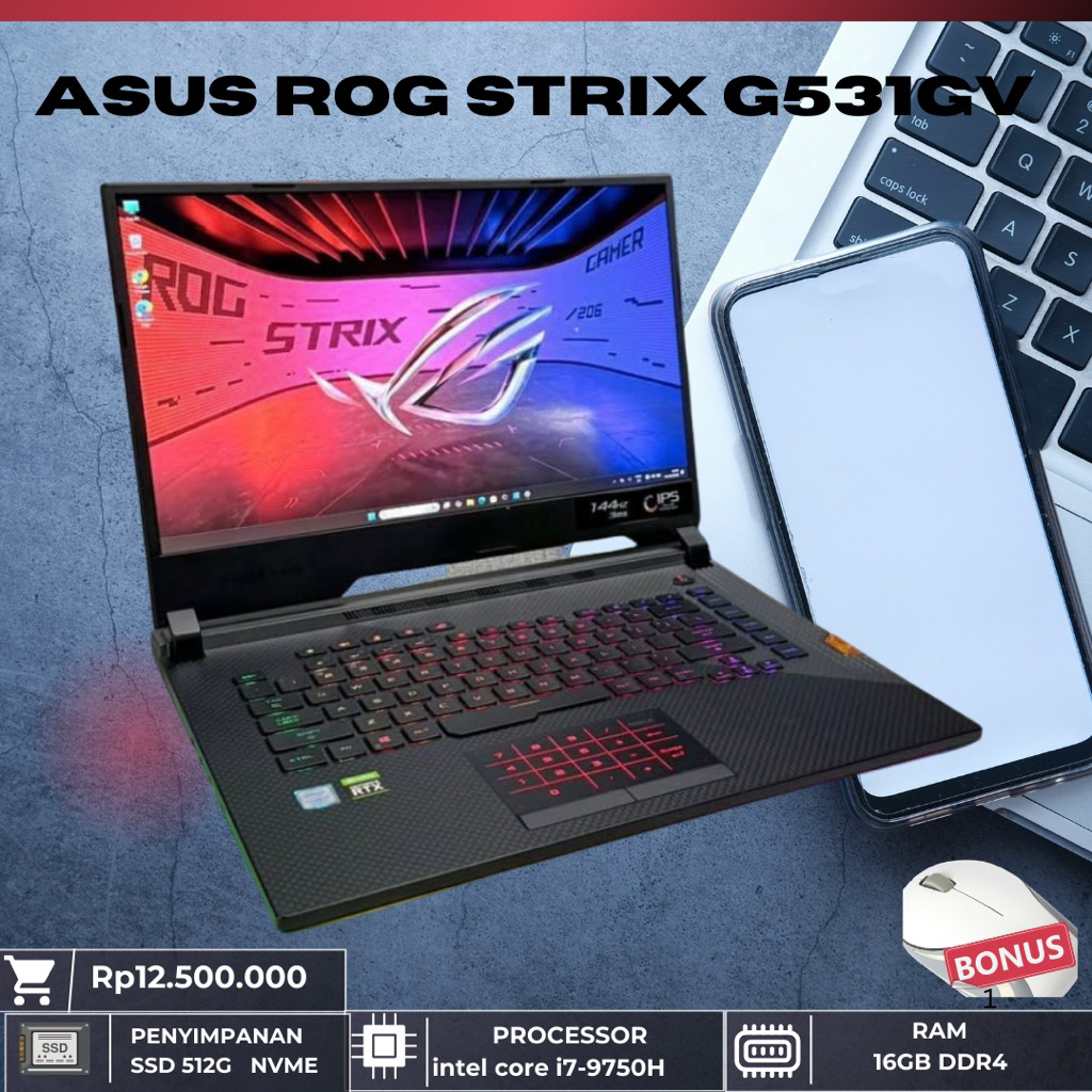 laptop asus ROG STRIX g531GV