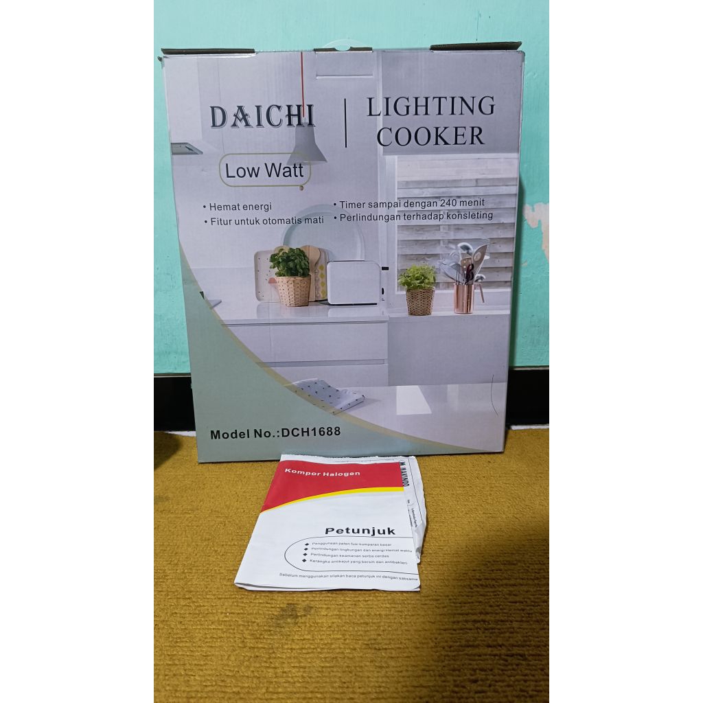 kompor listrik pemanas Lampu halogen merk Daichi