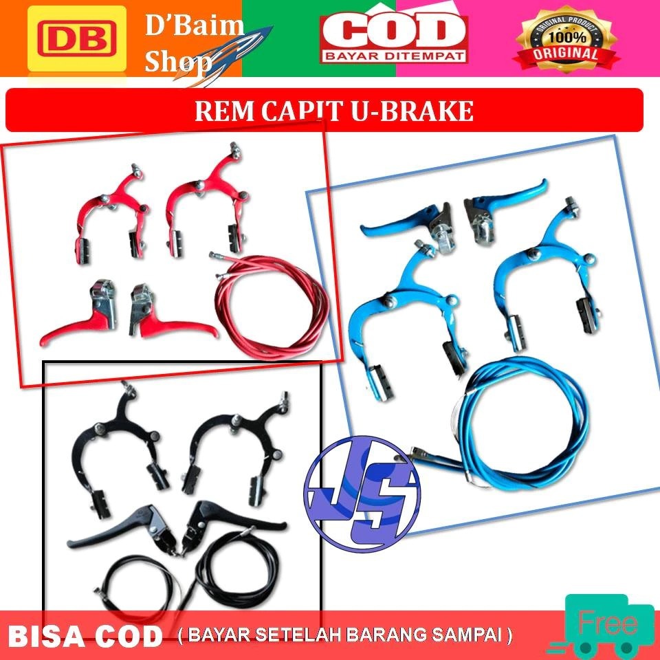 Brake Set Rem Sepeda Anak dewasa Warna BMX/MINION/MINITREK/LOWRIDE/MTB/FIXIE
