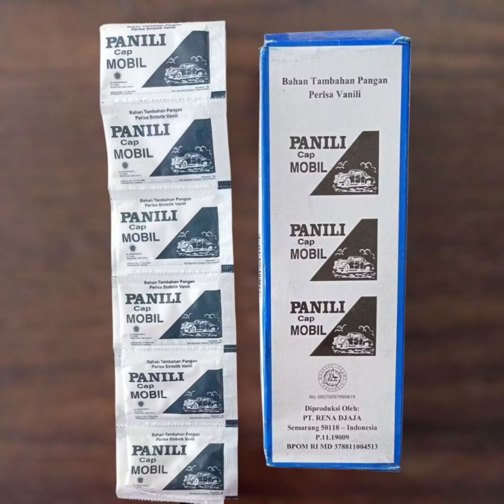 VANILI  Bubuk Cap Mobil Satu Pack Isi 10 Renteng 1.3grx100 Wangi Khas