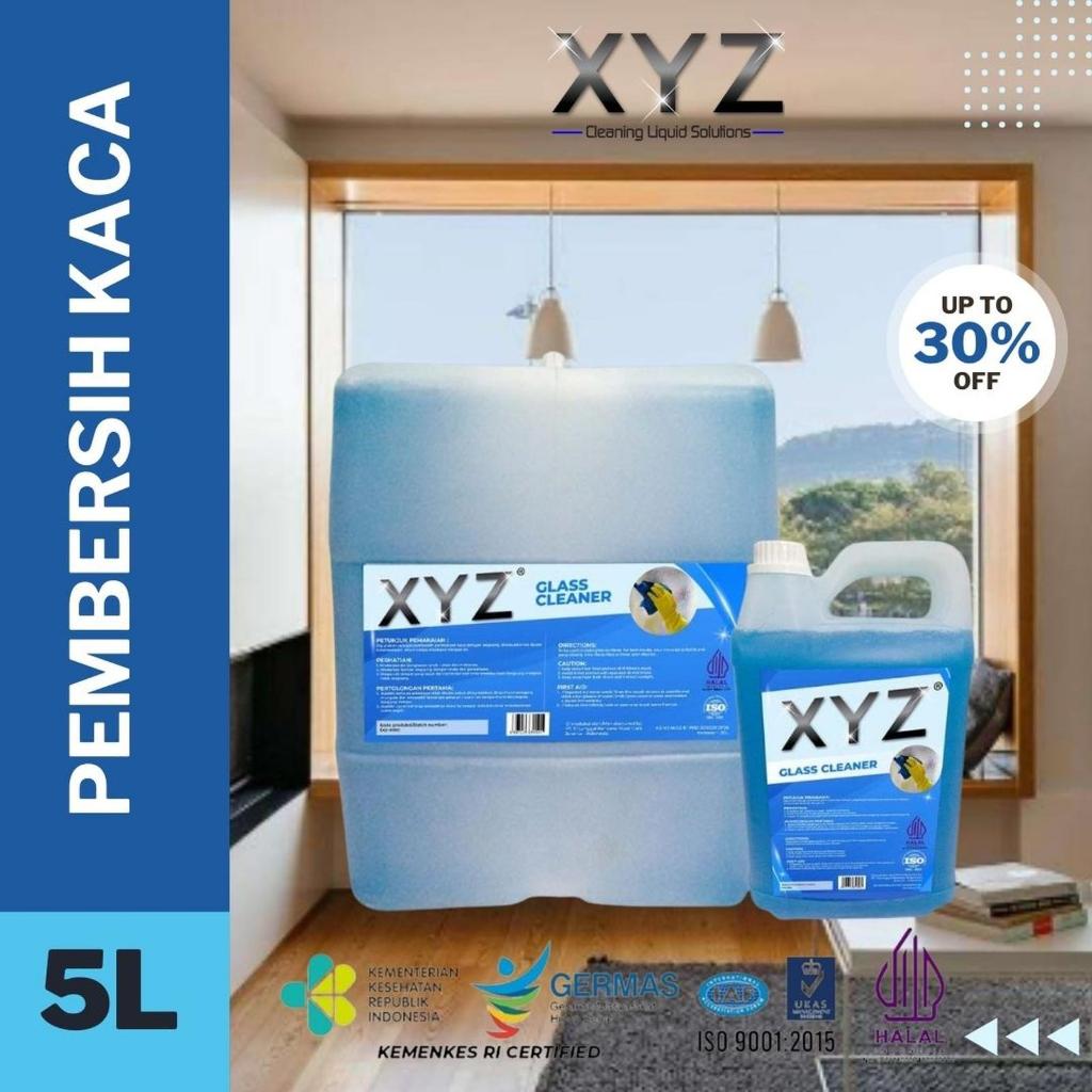 XYZ Glass Cleaner cairan pembersih kaca meja 5L 5000ml 5 Liter refill
