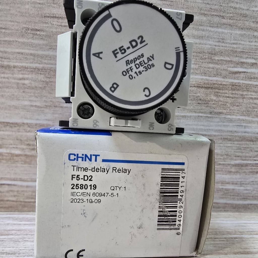 CHINT TIME OFF DELAY F5-D2 0,1-30SECOND CHINT ELEKTRIK