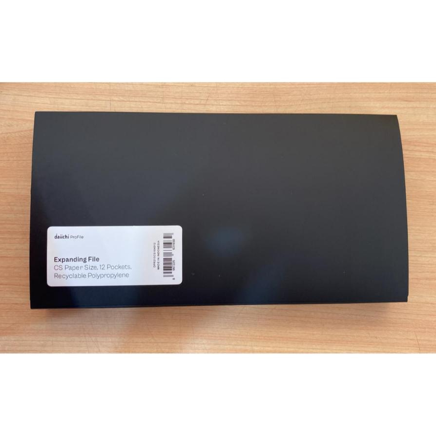 EXPANDING FILE A5 CS 12 P BLACK & CHERRY RED