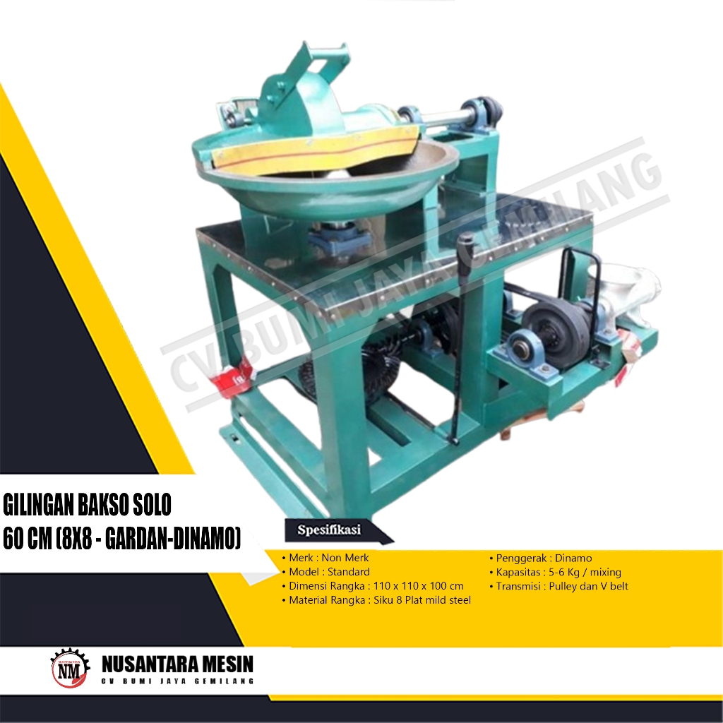 GILINGAN BAKSO SOLO 60 CM (8 X 8 - GARDAN - DINAMO)