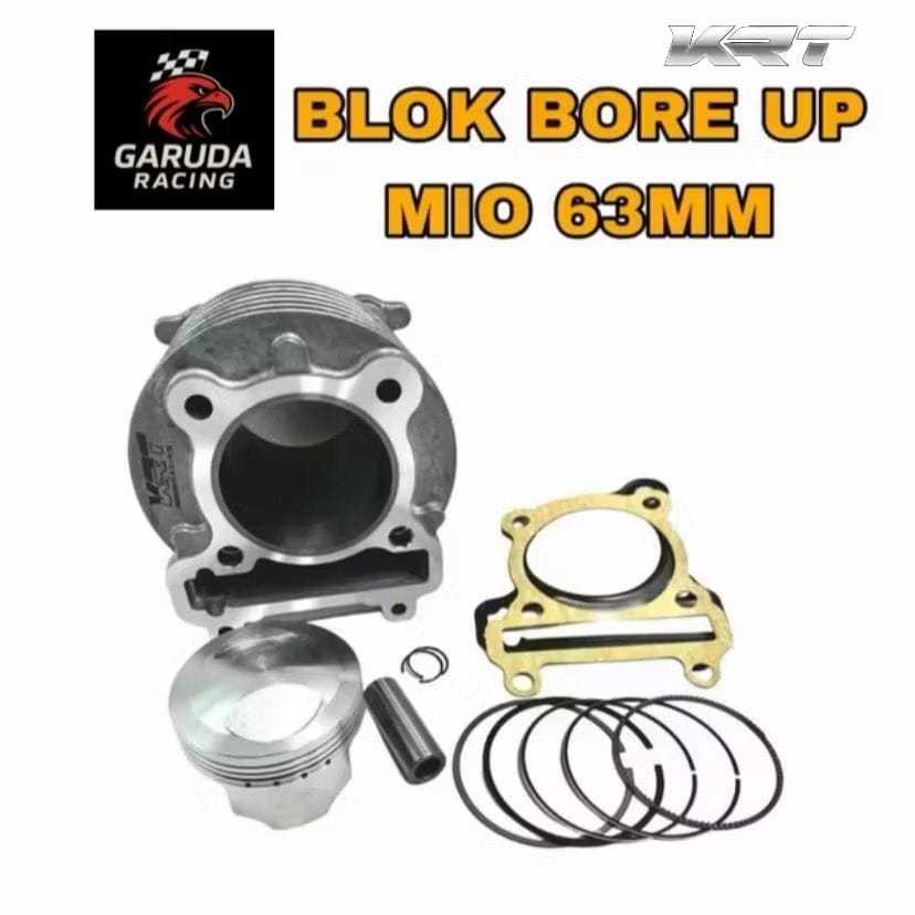BLOK SEHER BORING PAKET BORE UP KRT YAHAMA MIO 63MM