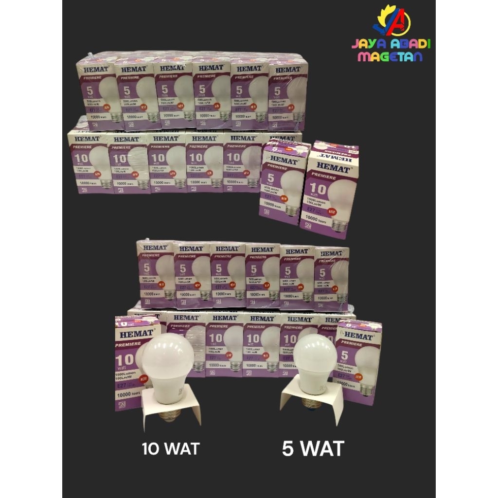 LAMPU LED HEMAT PREMIERE 5/10 WATT MURAH