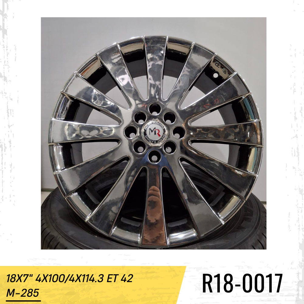 SALE Velg Mobil R18 pcd 4x100 4x114.3 M285 Chrome