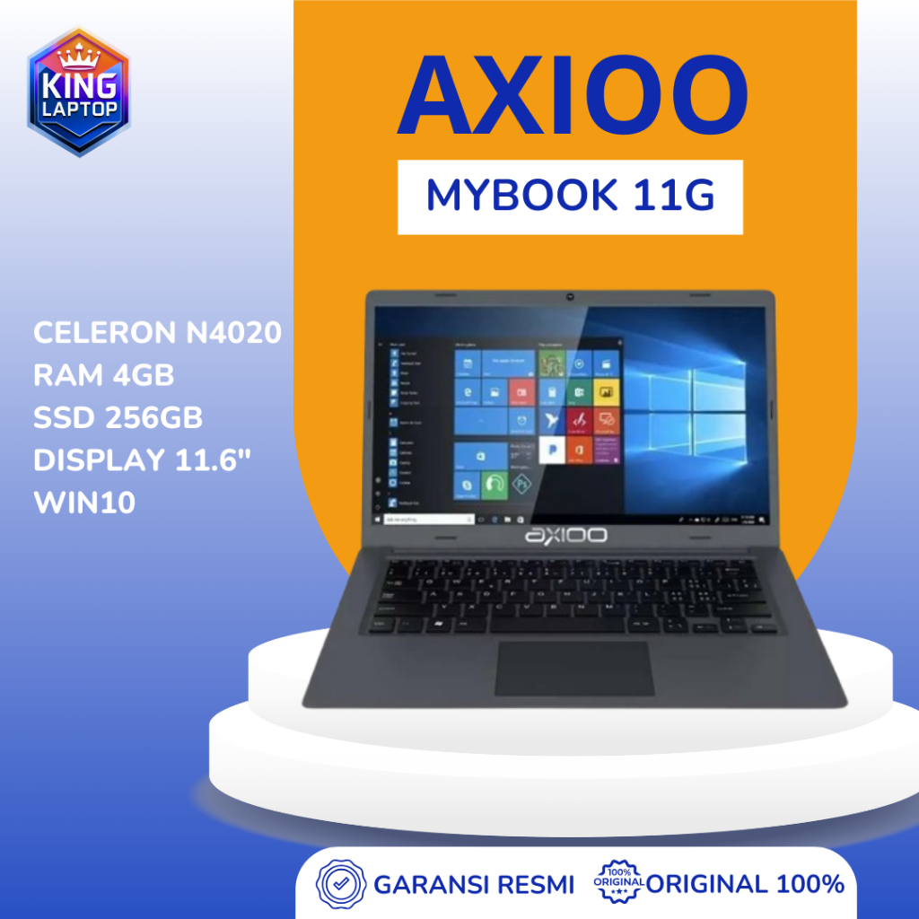 AXIOO MYBOOK 11G N4020 4GB 256GB SSD 11.6" FHD
