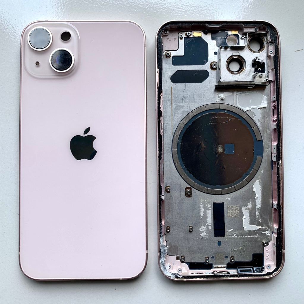 HOUSING IPHONE 13 PINK ORIGINAL ASLI COPOTAN