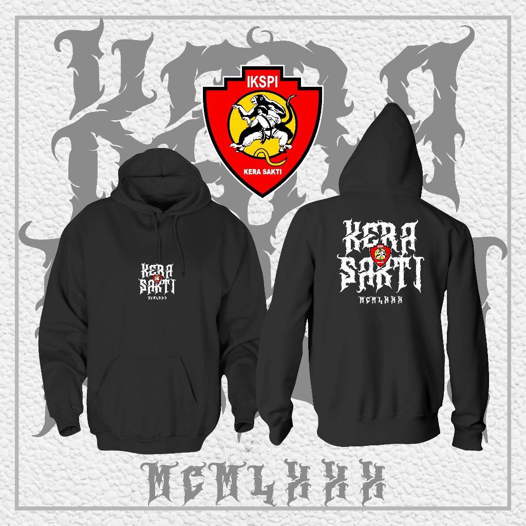 Hoodie Jaket PERGURUAN PENCAK IKSPI KERA SAKTI FONT METAL || Jaket Distro IKSPI KERA SAKTI