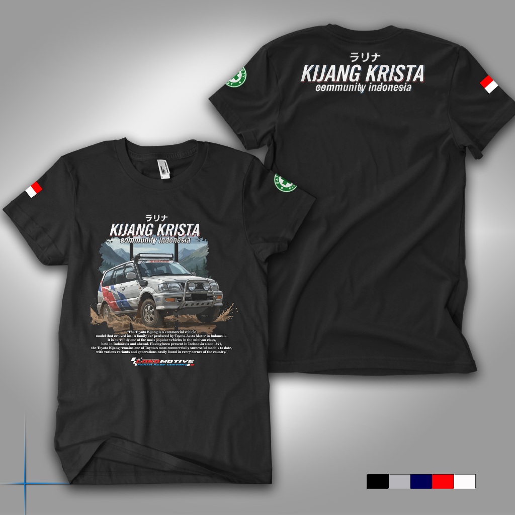 KIJANG KRISTA COMMUNITY INDONESIA - Kaos Merchandise Community Club Unisex Lengan Pendek