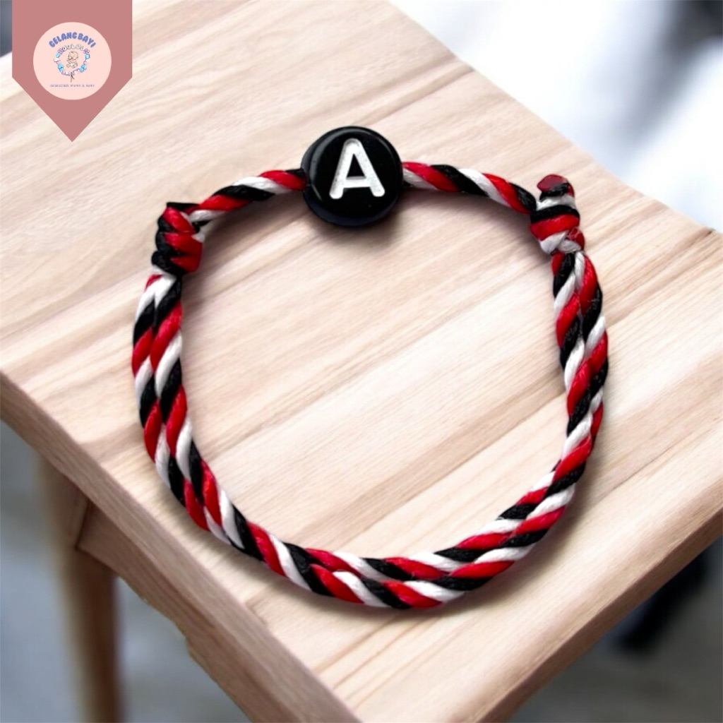 Gelang bayi gelang tridatu anak dan dewasa inisial nama langsung kirim