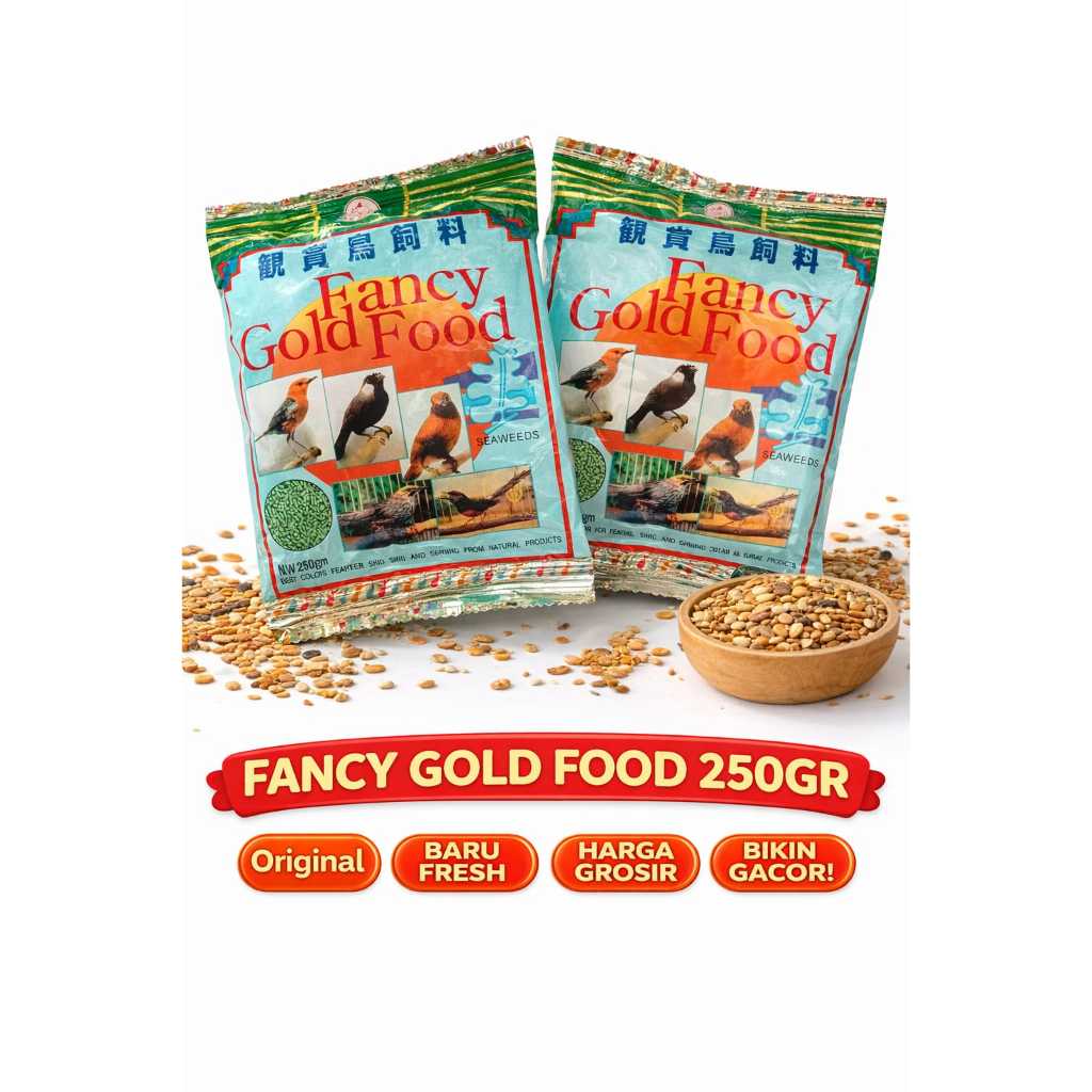 FANCY GOLD FOOD 250GR | Voer Pakan Burung Murai Kacer  | Fancy 250gr Original Murah