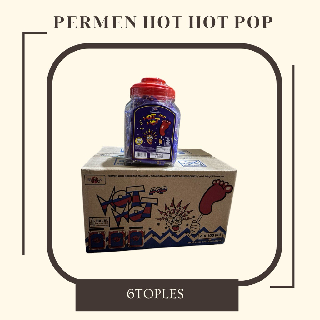 [ 1 DUS ] PERMEN KAKI MERAH / PERMEN HOT HOT