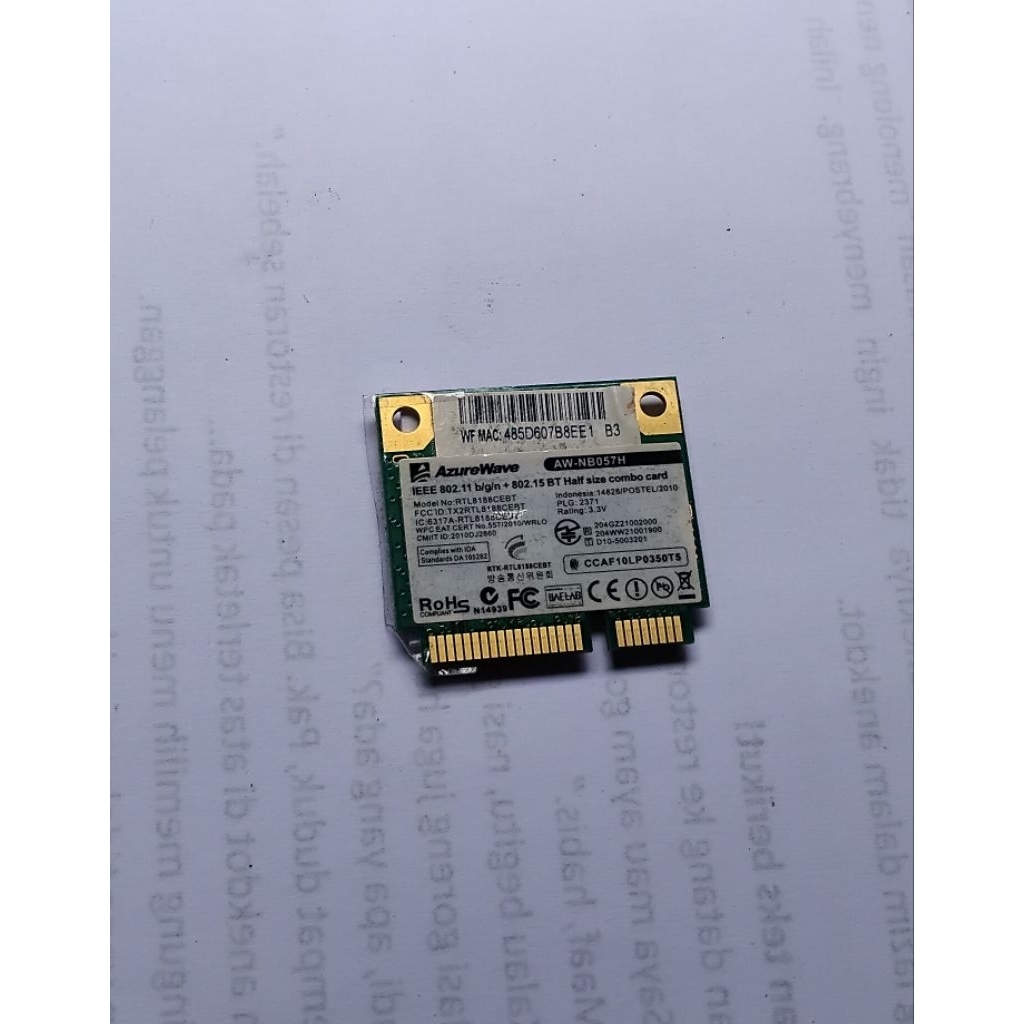 Wifi Card Laptop Axioo E4121 Normal
