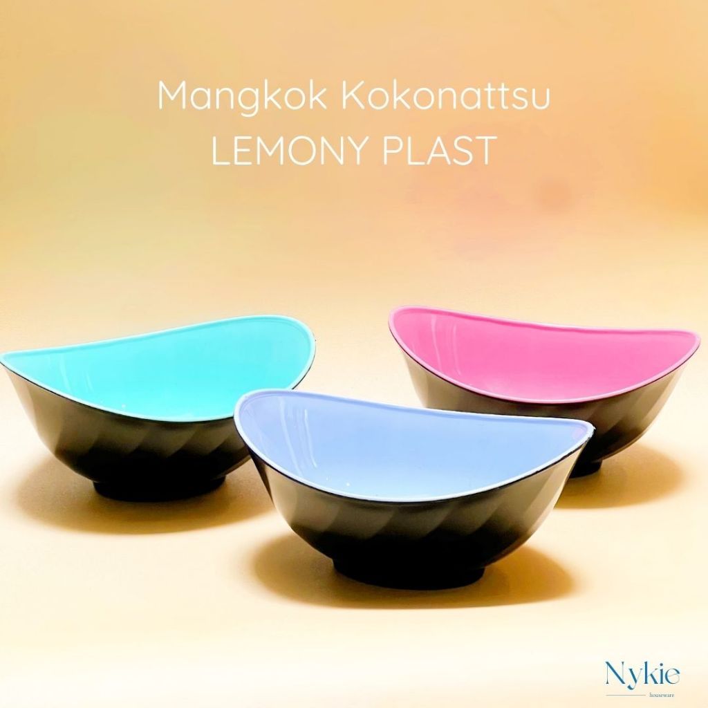 Mangkok Plastik Tebal / Mangkok Kuah Kokonattsu LEMONY PLAST
