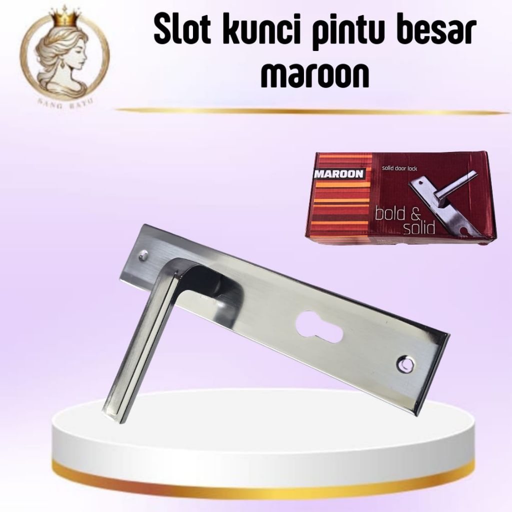 Kunci Pintu / Slot Pintu BESAR MAROON KOTAK