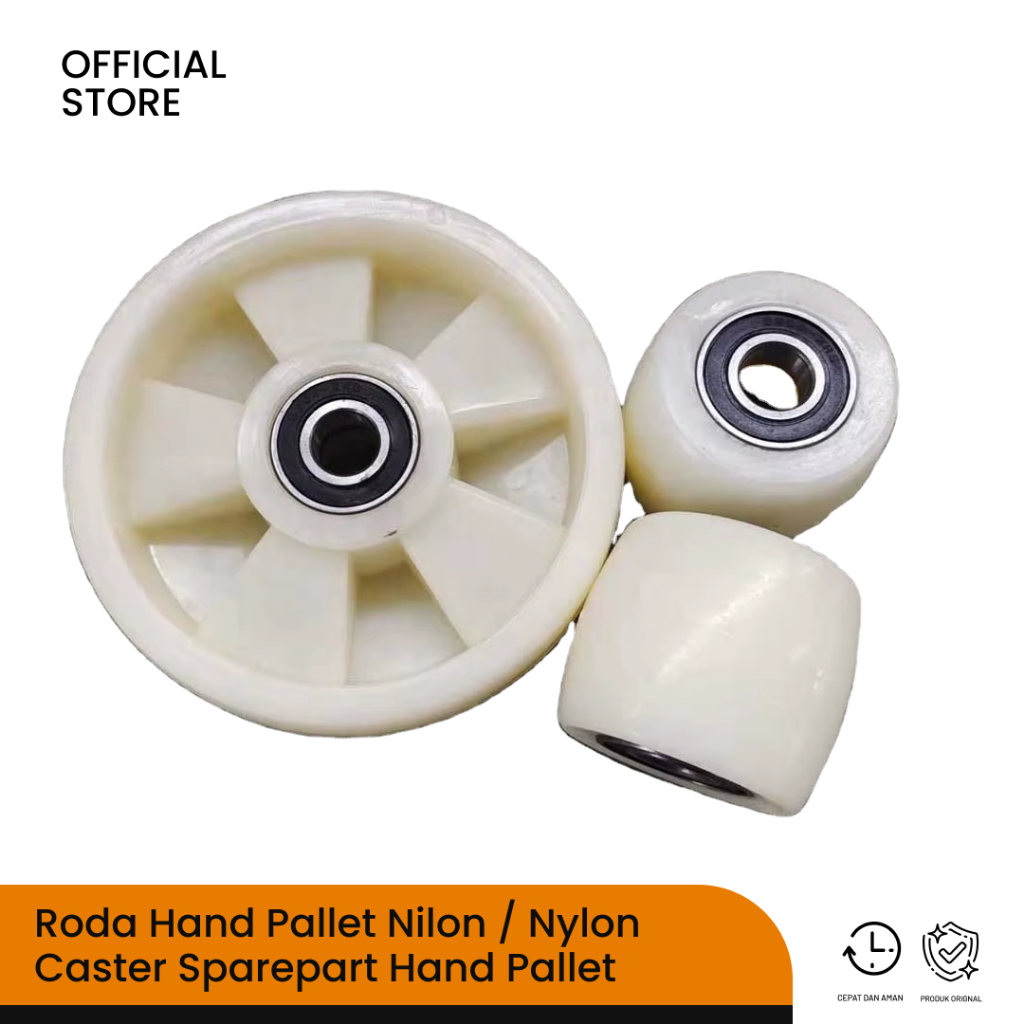 Roda Hand Pallet Nilon / Nylon Caster Sparepart Hand Pallet