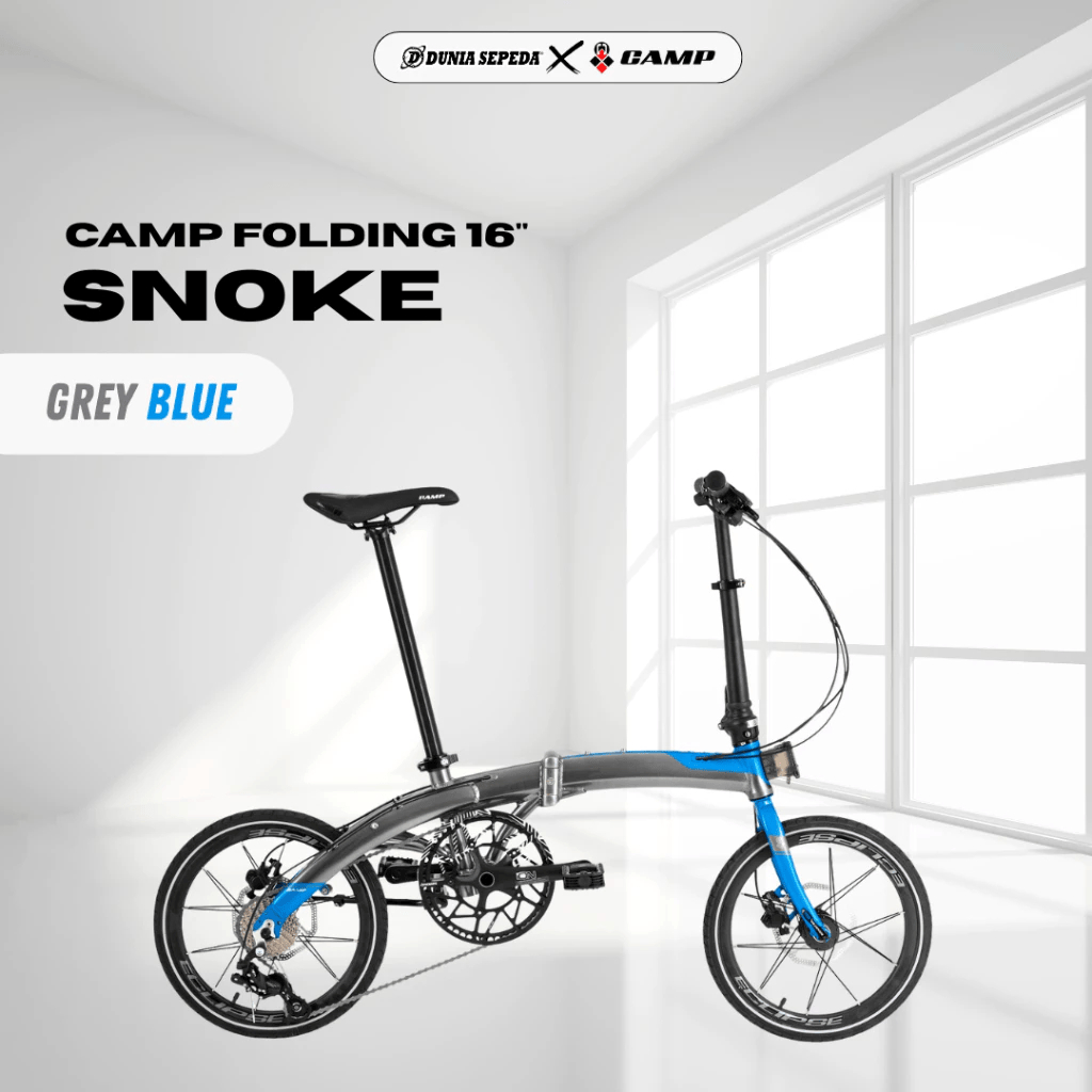 SEPEDA LIPAT ELEMENT 16 INCH CAMP SNOKE GREY BLUE // SEPEDA LIPAT CAMP SNOKE GREY 10 SPEED