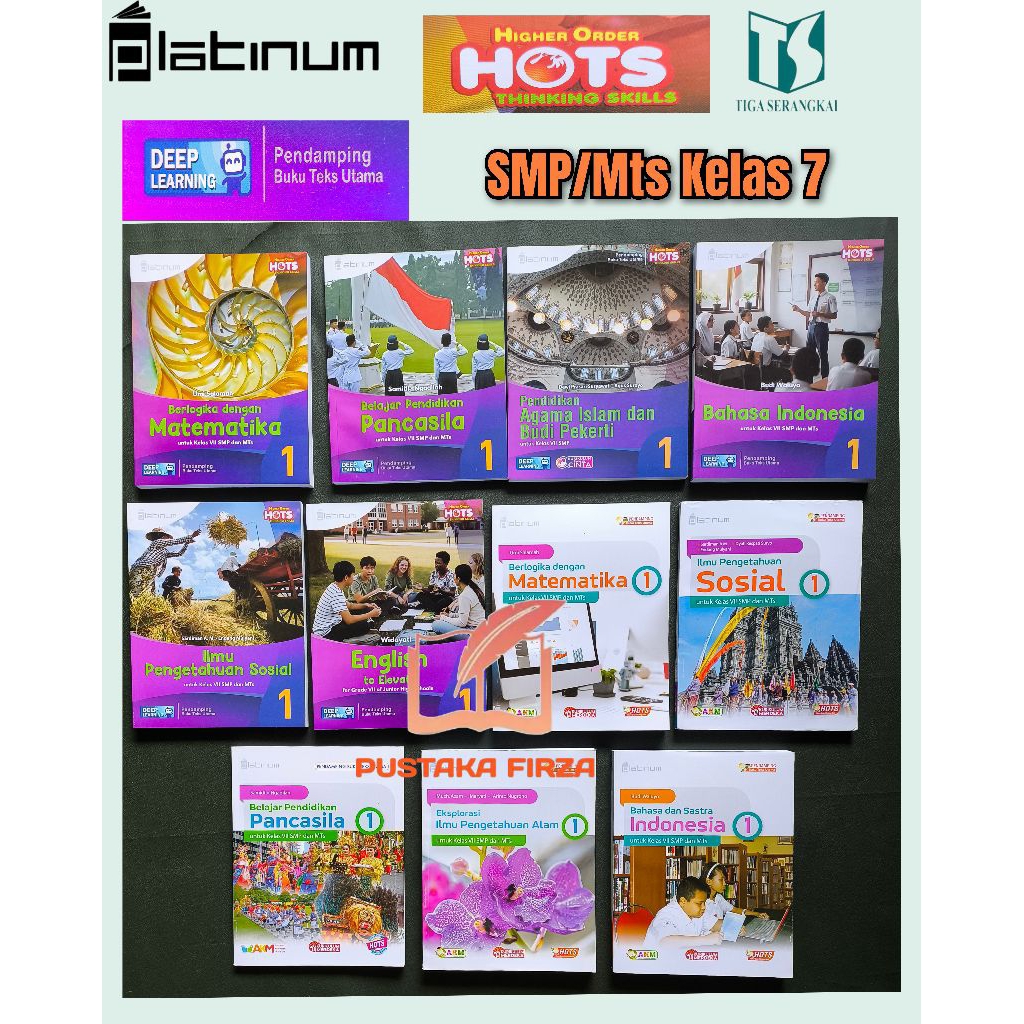Platinum Kurikulum Merdeka Revisi DEEP Learning  Smp/ Mts Akm Hots Kelas 7. Ips.Bahasa Indonesia.Eng