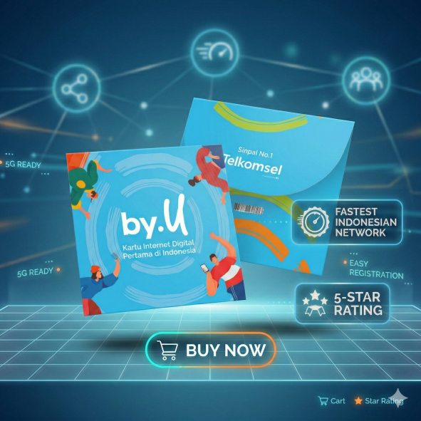 kartu perdana byu by telkomsel siap pakai sms only otp