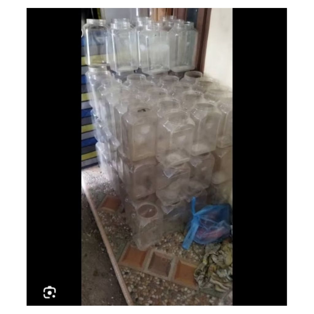 ready murah ,toples cupang 4 liter bekas pakai isi 15pcs