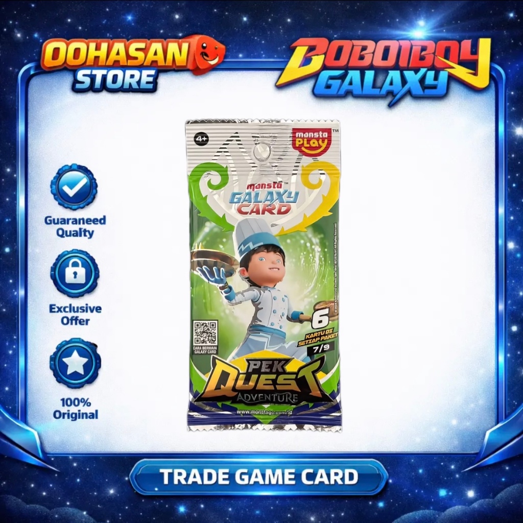Monsta Galaxy Card Boboiboy Pek Quest Adventure 7/9