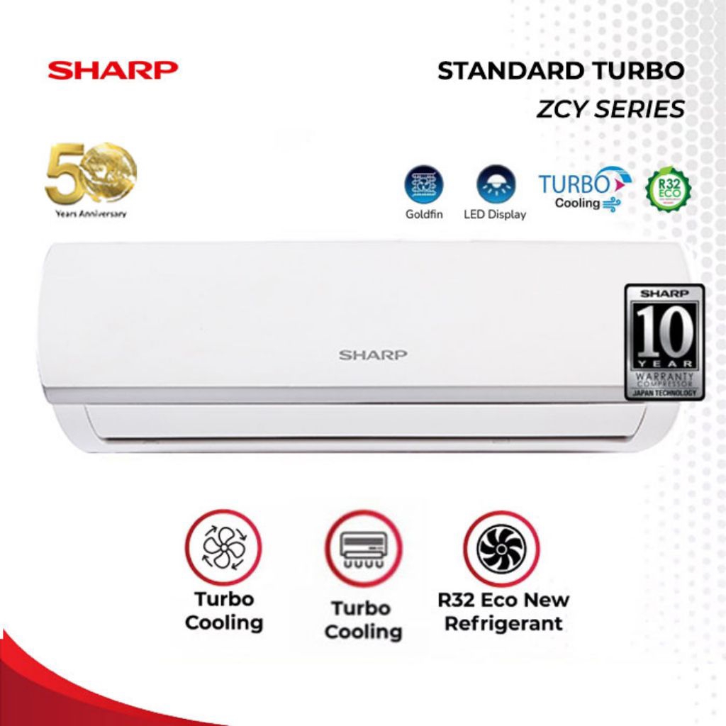 AC SHARP 2 PK STANDARD AHA18ZCY GARANSI 10 TAHUN AGING ELEKTRONIK