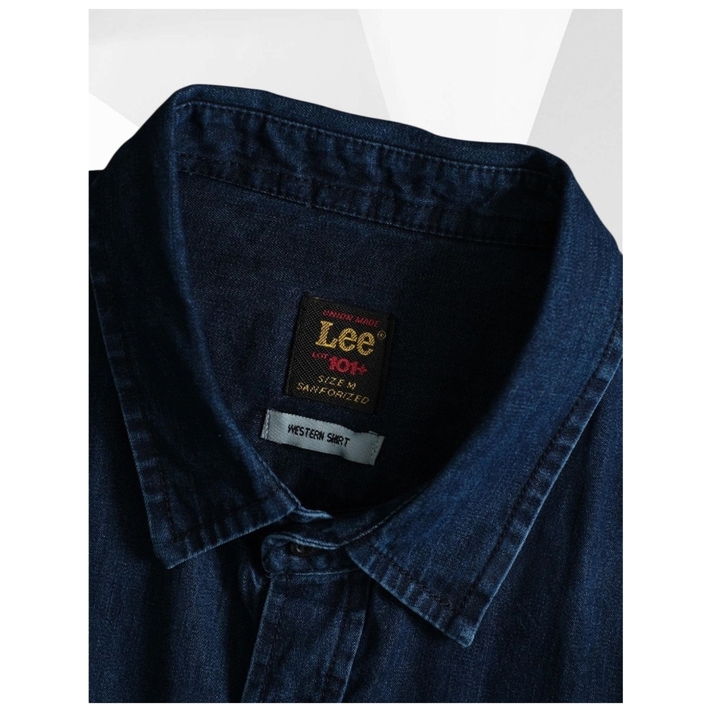 Jual Termurah Kemeja kasual Lee Denim LS Shirt Dark Blue LEE-LSS-01