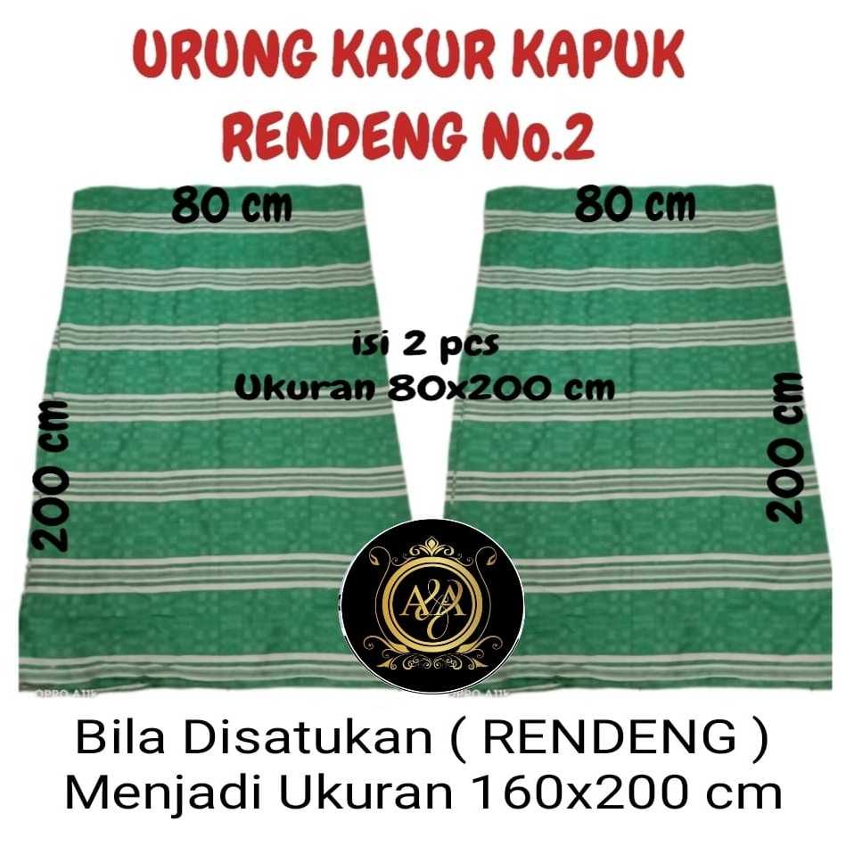 Kulit Kasur NO 2 Kapuk/Urung Kasur Kapuk Sepasang/Sarung Kasur isi Kapuk 160CM(DIBAGI2)/URUNG KASUR 